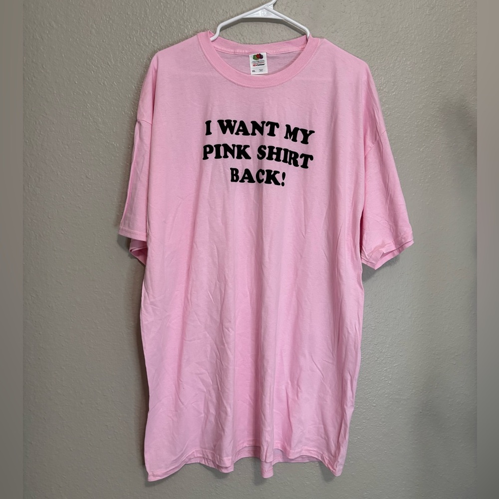 Fruit of the Loom Pink Short Sleeve Tee - 2XL